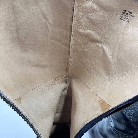 Frye Miranda Back Zip Boots Black Leather Size 8.5 - Picture 15 of 15